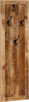 vidaXL - Wandkapstokken - 2 - st - met - 3 - haken - massief - mangohout