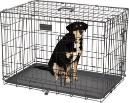 Brixy Hondenbench - M - Opvouwbaar - 76 x 47 x 54 CM - 2 Deuren - Zwart