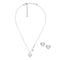 Emporio Armani Dames Sieraden geschenkset - Hartketting en oorbellen - Zilverkleurig