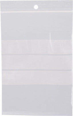 Gripzakjes 120x180mm met schrijfvlakken 100 stuks - 50 micron - sealbags - ziplock