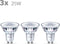 Philips LED Spot - GU10 - 25 W - warmwit licht - EyeComfort - (3 stuks)