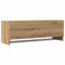 vidaXL - Kledingkast - 100x32,5x35 - cm - bewerkt - hout - artisanaal - eikenkleurig