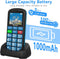 USHINING 4G mobiele telefoon - Senioren - 1,77 inch kleurendisplay - Dual sim - SOS
