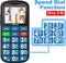 USHINING 4G mobiele telefoon - Senioren - 1,77 inch kleurendisplay - Dual sim - SOS