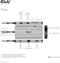 Club 3D CSV-1594 - USB Gen1 Type-C 9-in-1 hub - HDMI VGA 2x USB Gen1 Type-A RJ45 SD/Micro SD - Zilver