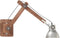 vidaXL Wandlamp industrieel rond E27 zilverkleurig