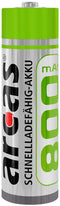 Arcas 177 08206 - Oplaadbare NiMH AA/HR6 800mAh Batterijen - Milieuvriendelijk (2 stuks)