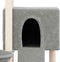 vidaXL - Kattenmeubel - met - sisal - krabpalen - 96 - cm - lichtgrijs