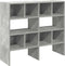 vidaXL - Schoenenrekken - 2 - st - stapelbaar - 89,5x30x40 - cm - betongrijs