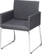 GOMEZ - Eetkamerstoel - Grijs - Polyester