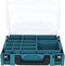 Makita 191X80-2 - Mbox Organizer - 13 verstelbare inzetbakken - Zwart/Turquoise