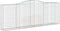vidaXL - Schanskorven - 5 - st - gewelfd - 400x50x140/160 - cm - ijzer