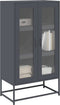 vidaXL - Hoge - kast - 68x39x123 - cm - staal - antracietkleurig