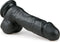EasyToys - Realistische Dildo met Balzak - Inclusief Zuignap - Dildo's - Dildo met Zuignap - 17,5 cm - Zwart
