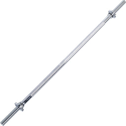 Tunturi Halterstang - Barbell 120 cm - Schroefsluiters - Chroom