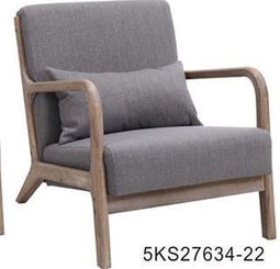Kruk DKD Home Decor Spar Linnen Donker grijs (48 x 42 x 121 cm)