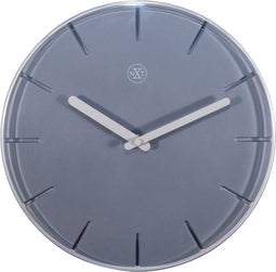 nXt - Wandklok - 20 cm - Plastic - Grijs - 'Sweet'