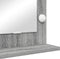 vidaXL - Make-upspiegel - met - LED-verlichting - Grijs - Sonoma - 60x55x18 - cm