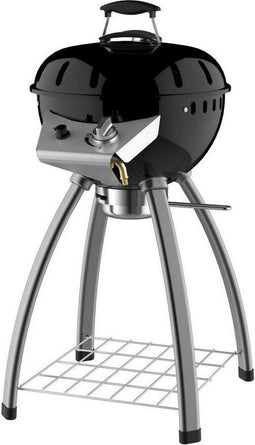 Accente Outdoor Gas BBQ - Ø 45 cm - Inclusief Grillplaat & Gasslang - Zwart