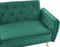 BARDU - Slaapbank 2-zits - Donkergroen - Fluweel