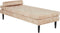 USSEL - Chaise longue - Beige - Fluweel