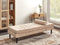 USSEL - Chaise longue - Beige - Fluweel