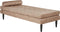 USSEL - Chaise longue - Taupe - Fluweel