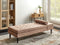 USSEL - Chaise longue - Taupe - Fluweel