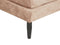 USSEL - Chaise longue - Taupe - Fluweel