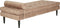 USSEL - Chaise longue - Taupe - Fluweel
