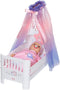 Baby Annabell Sweet Dreams Bed - Poppenmeubel - Verlichte stoffen hemel met slaapliedje - Multikleur