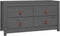 vidaXL - Dressoir - 100x40x54 - cm - massief - grenenhout - grijs