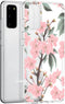 iMoshion Hoesje Geschikt voor Samsung Galaxy S20 Hoesje Siliconen - iMoshion Design hoesje - Roze / Transparant / Cherry Blossom