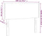 vidaXL - Hoofdbord - 100x5x78/88 - cm - kunstleer - bruin