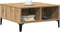 vidaXL - Salontafel - Artisan - Eiken - 60x60x30 - cm - Bewerkt - Hout