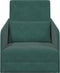 vidaXL - Vloersofa - Bed - 2-in-1 - Donkergroen - 65x80x83 - cm - Velvet