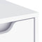 vidaXL - Dressoir - VISNES - 60x40x73 - cm - bewerkt - hout - wit