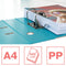 Esselte No.1 Colour'Breeze Kunststof A4 Ordner voor 500 Vellen - Rugbreedte van 75mm - Blauw