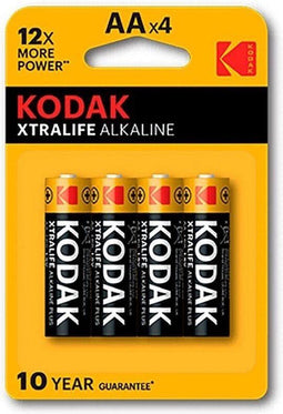 Kodak Xtralife AA - Alkaline Batterijen - 2.700mAh - 4x (4 stuks)