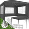 Tectake Barinas - Partytent - Opvouwbaar - Waterdicht - 300 x 300 cm - Grijs
