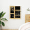 vidaXL - Sieradenkast - met - spiegel - wandgemonteerd - 30x8,5x67 - cm
