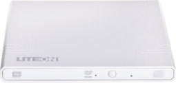 Lite-On Externes DVD-Laufwerk - External Slim USB DVD-RW (Bequeme Stromversorgung uber den USB-Anschluss - SMART Burn fur max. Schreibqualitat - optimierte Lesegeschwindigkeit) 8X External We