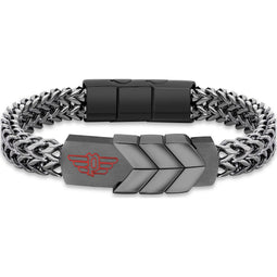 Police Heren-Armband Metaal One Size Zwart 32019271