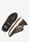 Mexx Juju Humper - Sneaker - Leer - Zwart/Bruin - Maat 39