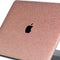 Lunso Geschikt voor MacBook Pro 13 inch M1/M2 (2020-2022) cover hoes - case - Glitter Rose Goud