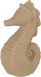 J-Line decoratie Zeepaardje Zand Glazuur - porselein - beige - small