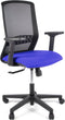 Linea bureaustoel - Tekna 01 - ergonomisch EN1335 - multi verstelbaar - max. draagvermogen 110kg - zwart/blauw - LF-2011403