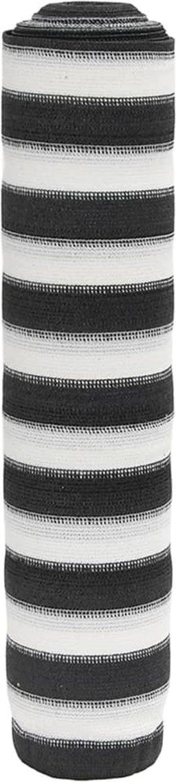 vidaXL - Privacynet - 150 - g/m² - 2x25 - m - HDPE - antracietkleurig - en - wit