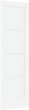 vidaXL - Interne - Deur - 'ORKDAL'Wit - 61x198,5x4 - cm - Massief - Vurenhout