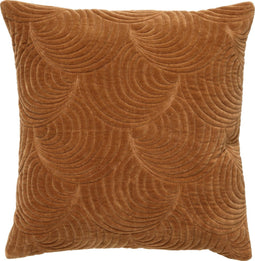 Dutch Decor MOON - Sierkussen van katoen 45x45 cm Tobacco Brown - bruin - Inclusief binnenkussen